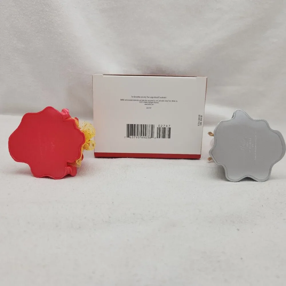 Ornament Hallmark Keepsake Barbie Celebration Set of 2 Holiday 2015 Mattel NEW